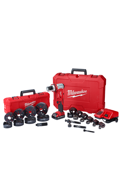 Milwaukee Knockout Tool Kit, 1/2 - 4 Inch, M18